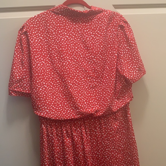 Vintage Polka Dot Dress Size 16 - Picture 10 of 13